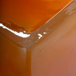 Sedia Lounge Slug in Gomma Arancione