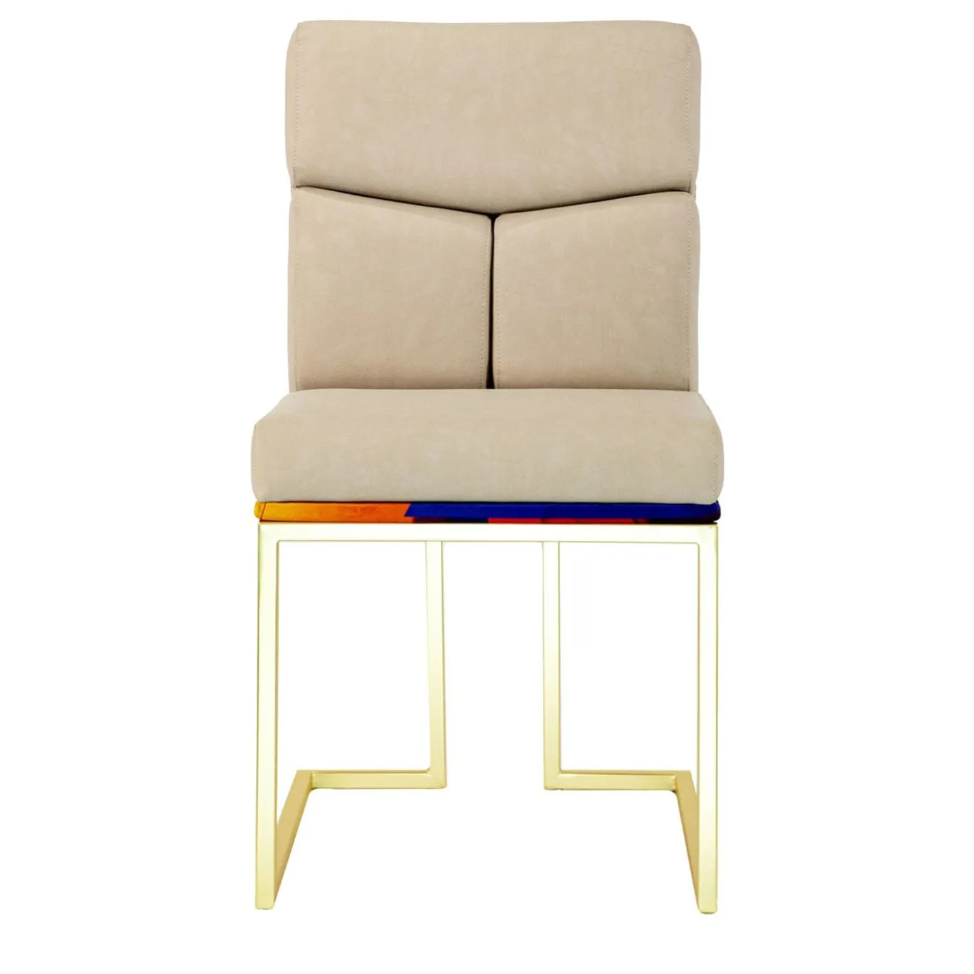 Sedia Magnetika Epoca in pelle beige