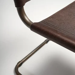 Sedia Meccanica pelle galuchat marrone