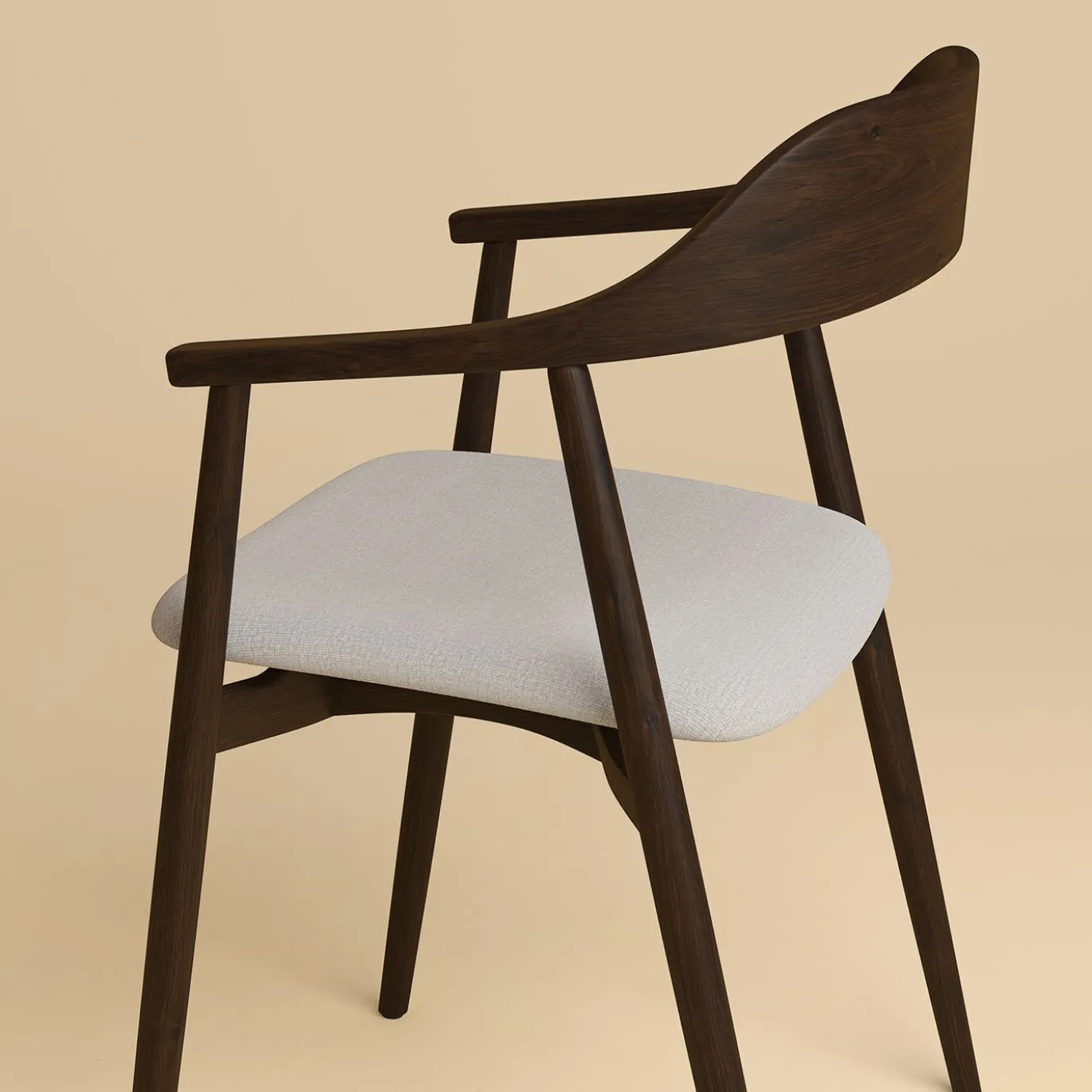 Sedia minimalista Mikura in Legno