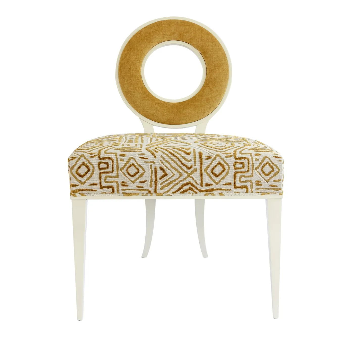 Sedia New Moon Lucida Avorio e Giallo
