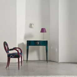 Sedia New Moon Magenta con braccioli