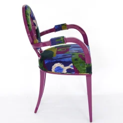 Sedia New Moon Magenta con braccioli