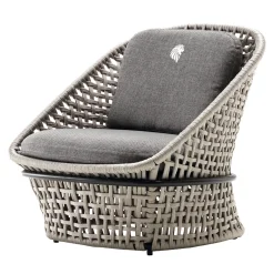 Sedia Occasionale in tessuto grigio per esterni