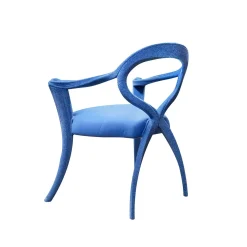 Sedia Opus blue Caviar di Carlo Rampazzi