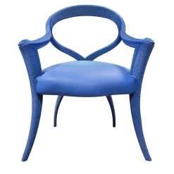 Sedia Opus blue Caviar di Carlo Rampazzi