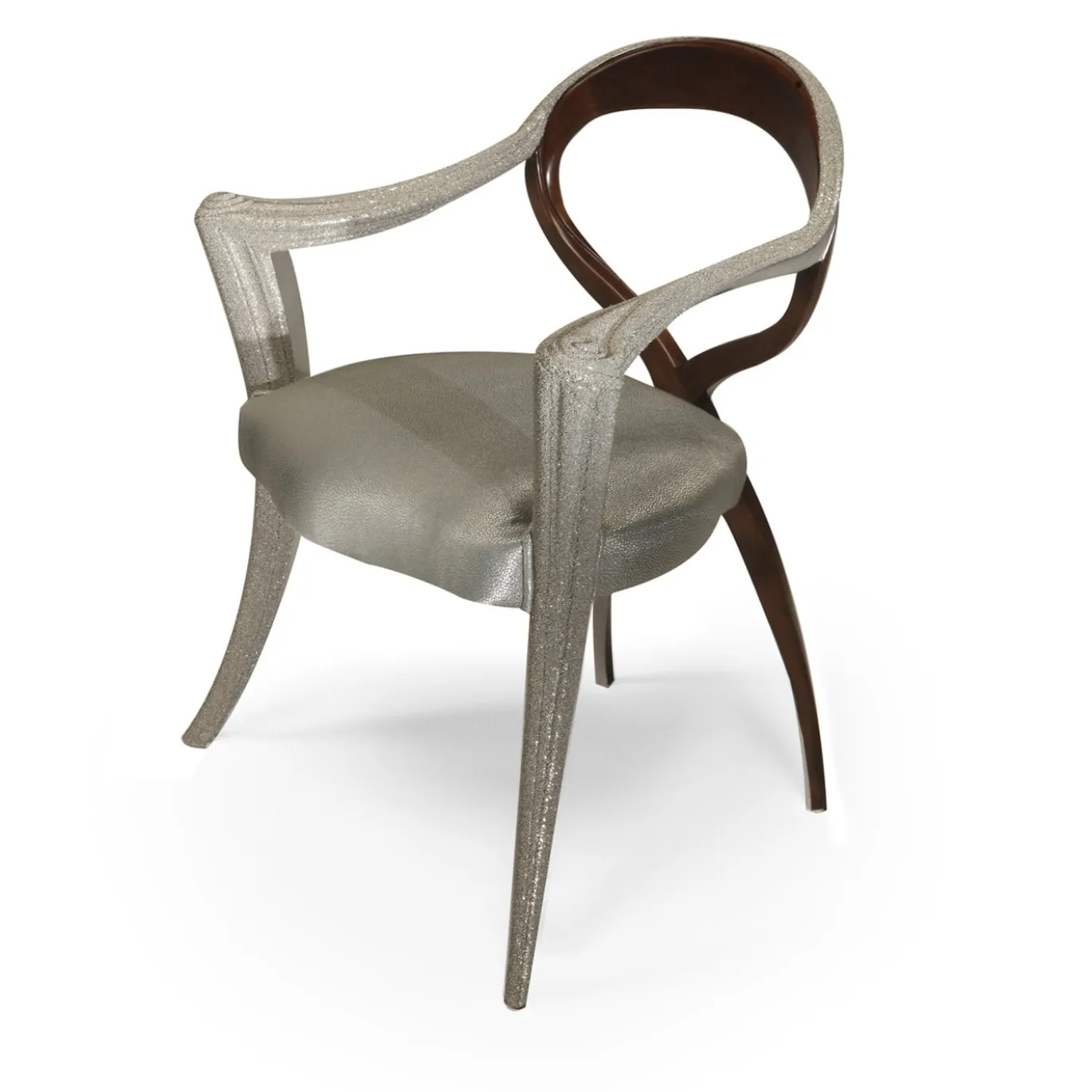 Sedia Opus white Caviar di Carlo Rampazzi