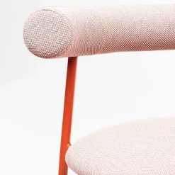 Sedia Pampa S rosa e rosso mattone di Studio Pastina