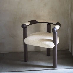 Sedia Panda in Legno e Tessuto