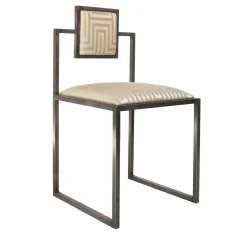 Sedia quadrata Champagne