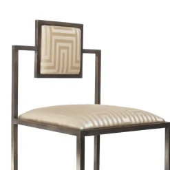 Sedia quadrata Champagne