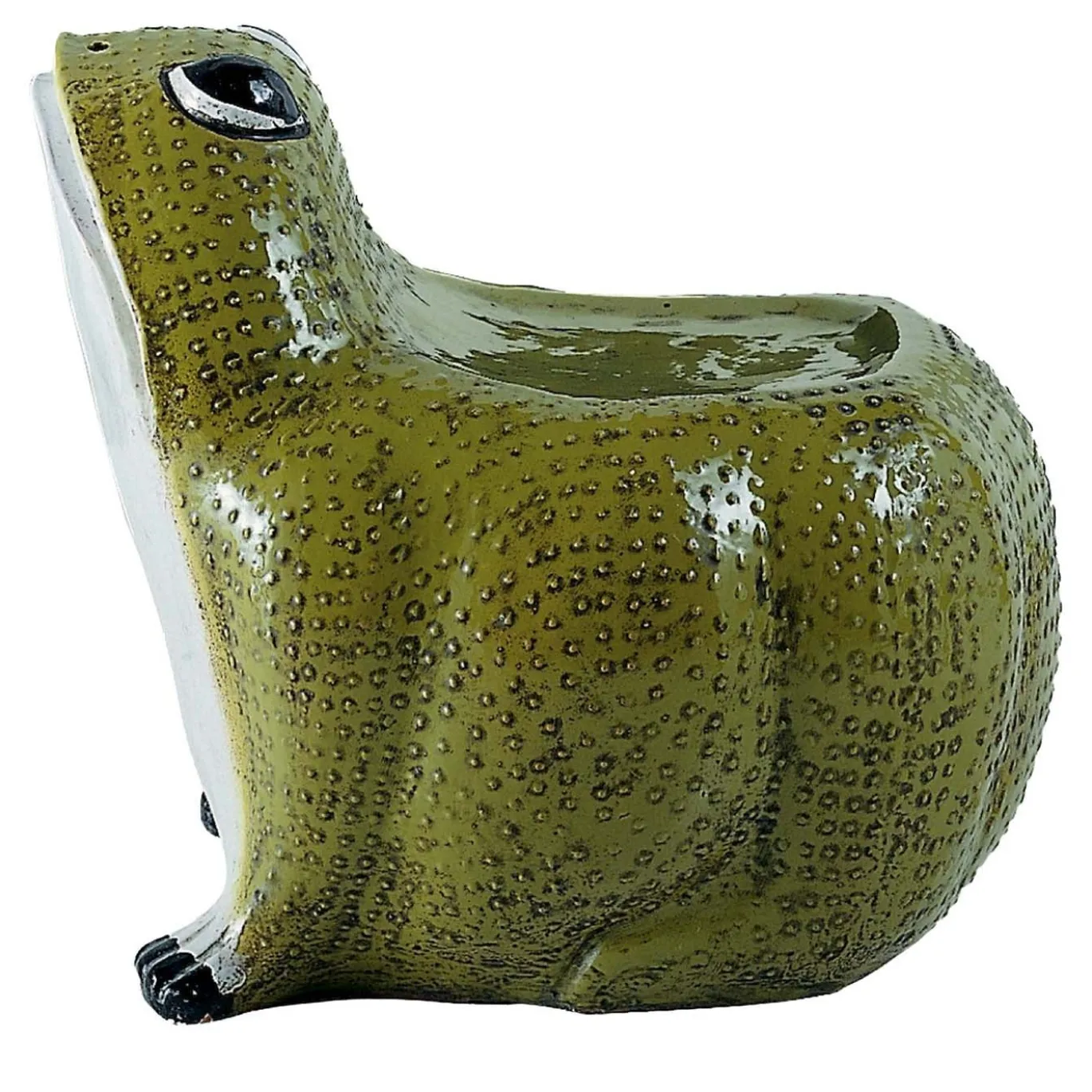 Sedia Rana a Sedile in Ceramica Verde