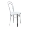 Sedia Rethonet in alluminio bianco