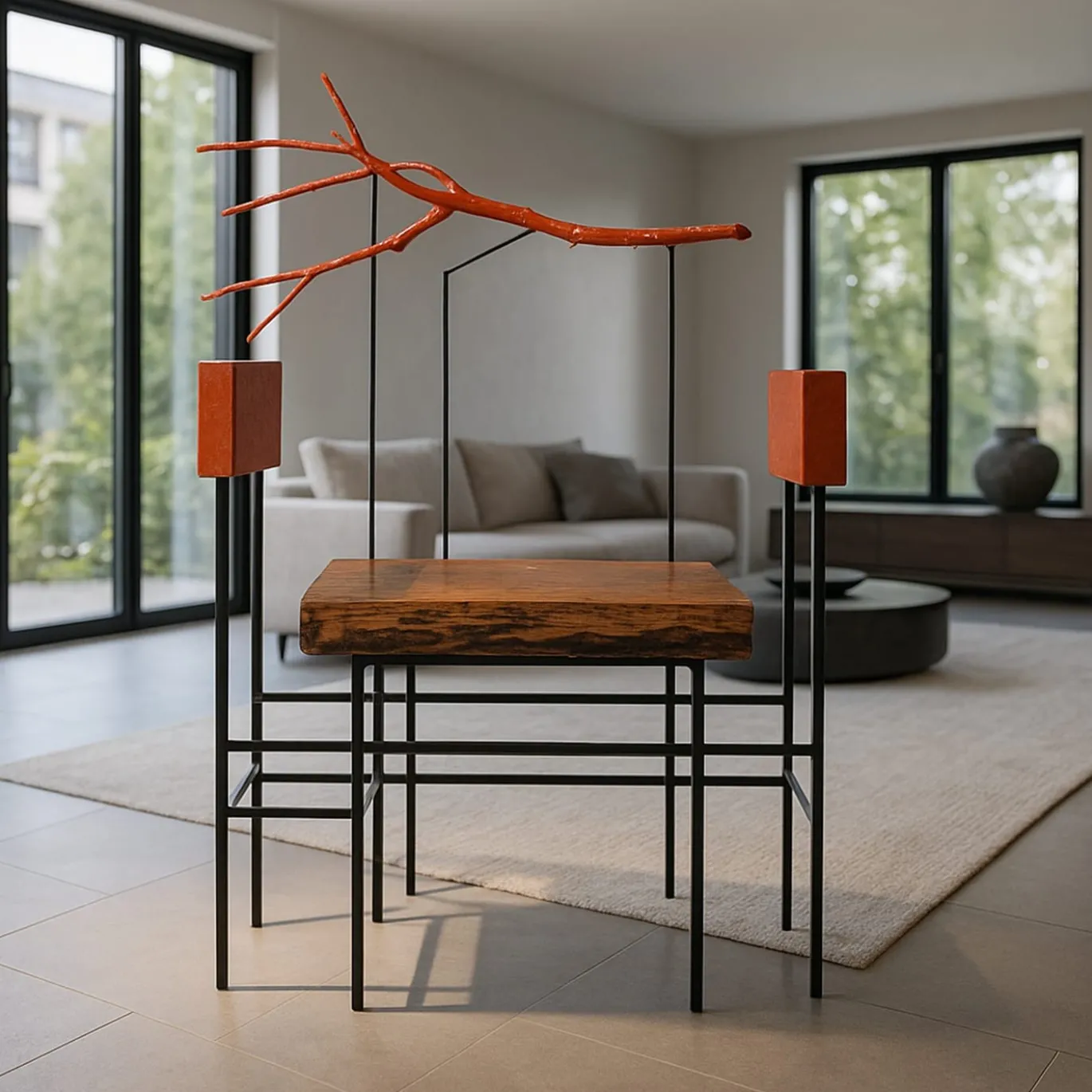 Sedia scultorea Trono del Re del Vento