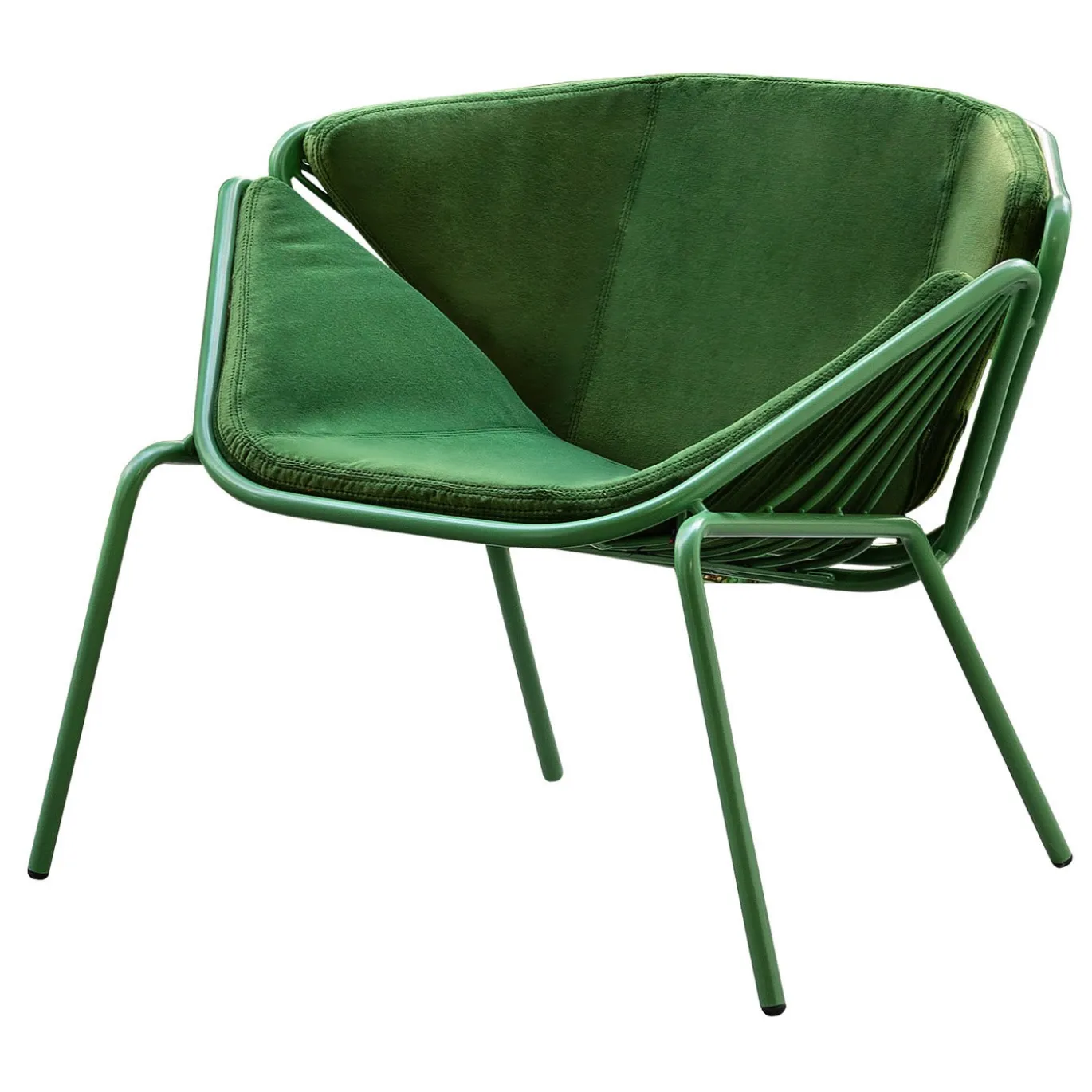 Sedia Skin Lounge Green di Giacomo Cattani