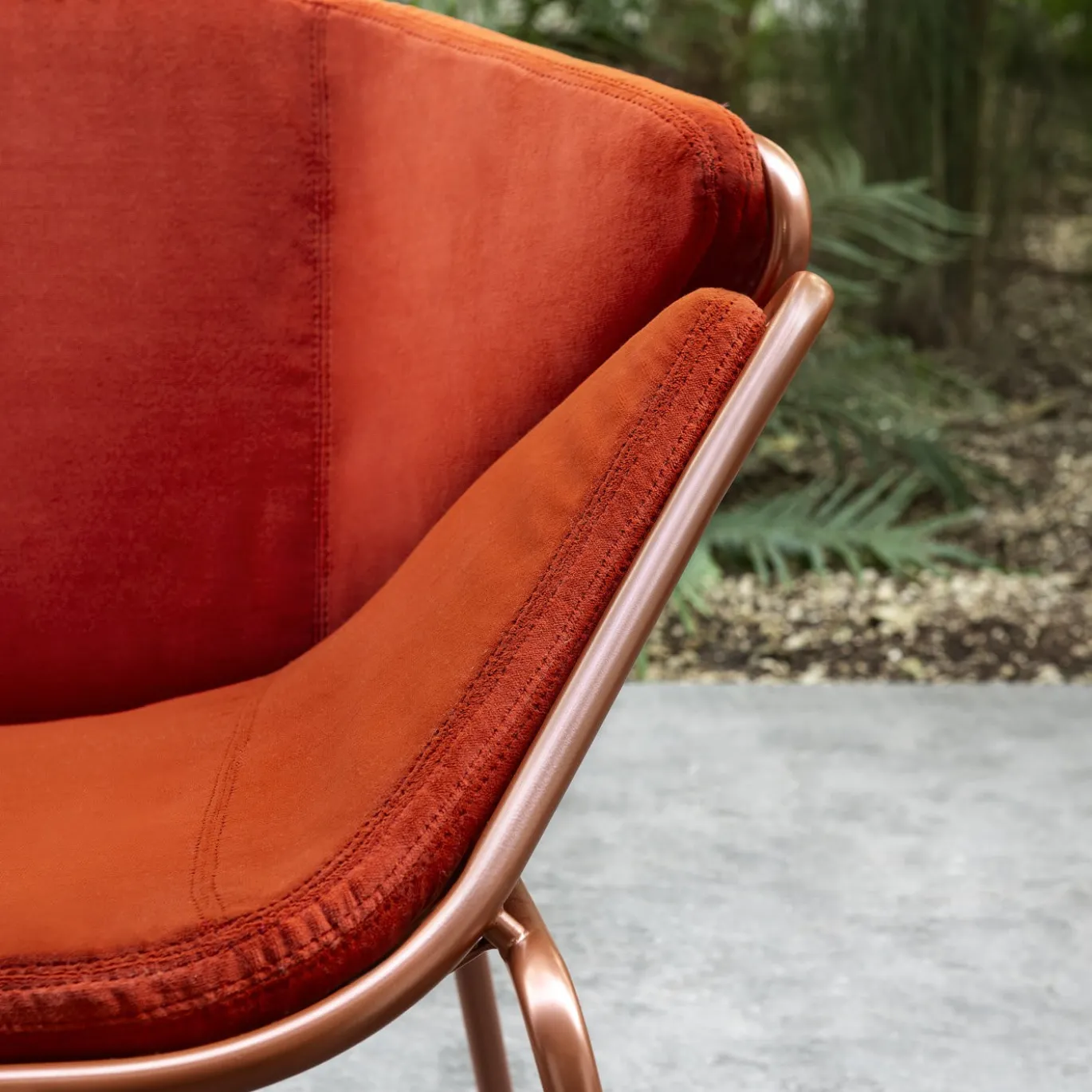 Sedia Skin Lounge Red Outdoor di Giacomo Cattani
