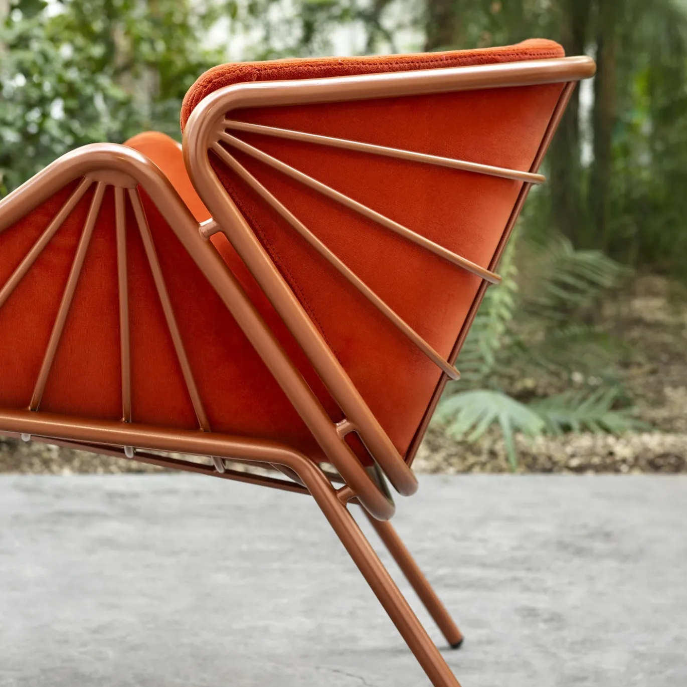 Sedia Skin Lounge Red Outdoor di Giacomo Cattani