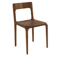 Sedia Sleek in noce di Karim Rashid