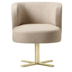 Sedia Spritz In Pelle Beige Di Lorenza Bozzoli