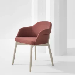 Sedia Spy 650 Borgogna di Emilio Nanni