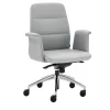 Sedia Star Semi-Executive in Alluminio Grigio
