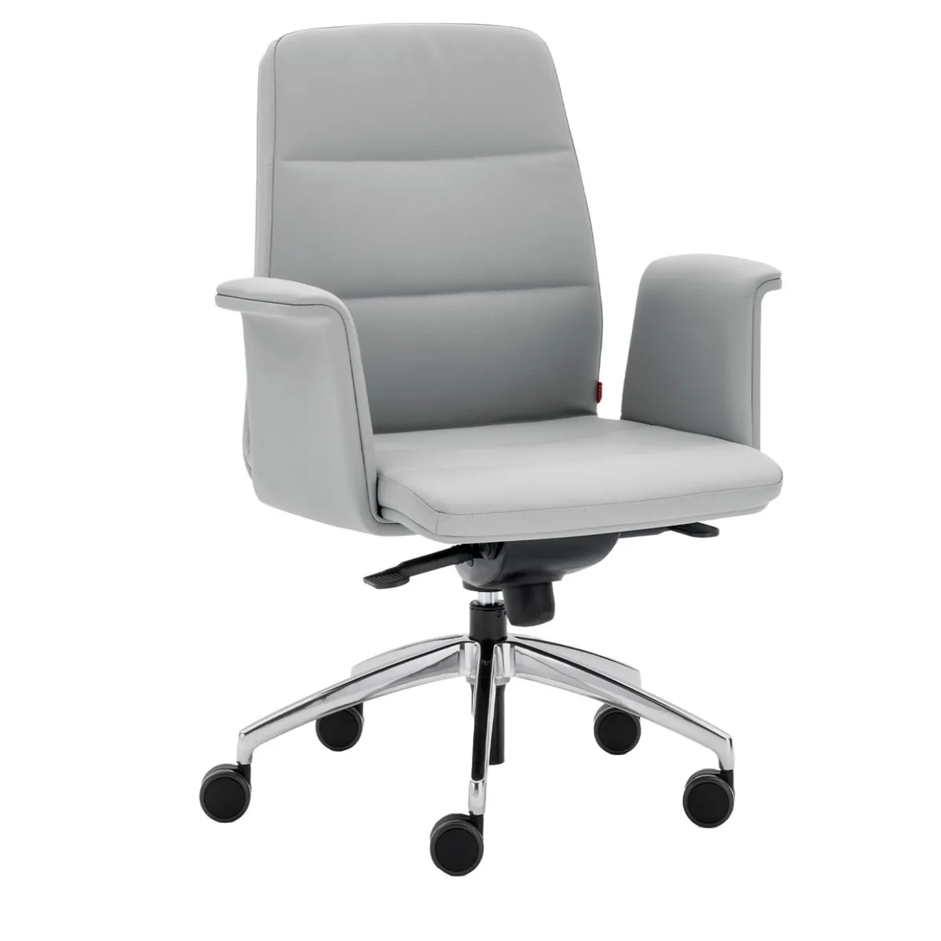 Sedia Star Semi-Executive in Alluminio Grigio