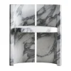 Sedia Sterling in marmo Calacatta