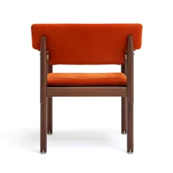 Sedia 10th Vieste in Pelle Arancione di Massimo Castagna
