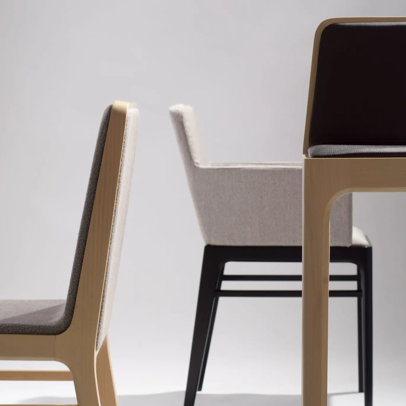 Sedia Tip Tap 380 grigio di Claudio Perin - Collezione Tekhne
