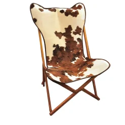 Sedia Tripolina in pelle bovina