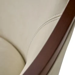 Sedia Tully beige e noce