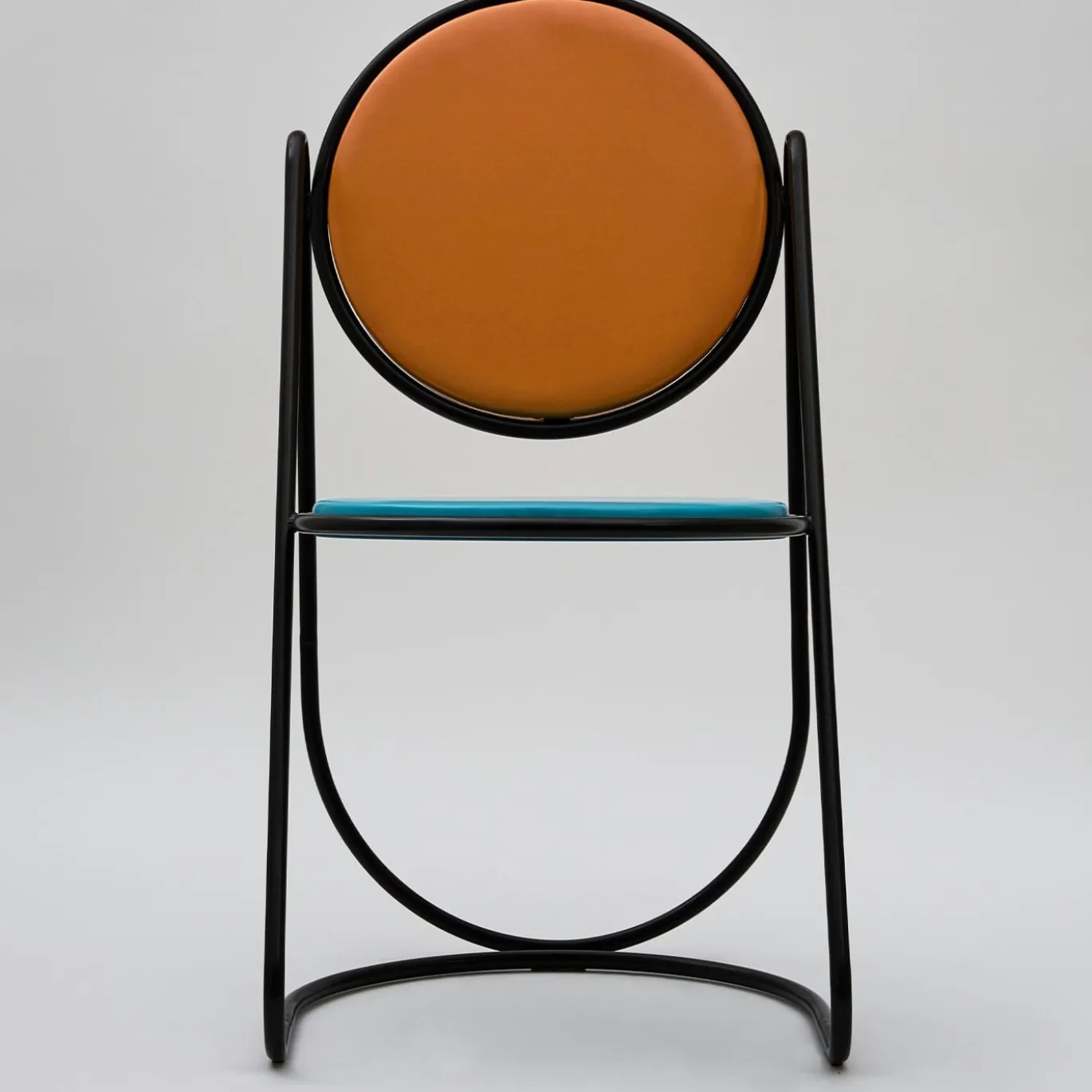 Sedia U-Disk nero/azzurro/arancio