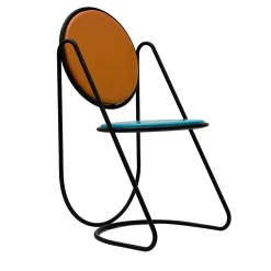 Sedia U-Disk nero/azzurro/arancio
