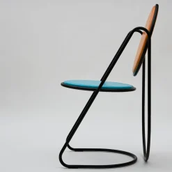 Sedia U-Disk nero/azzurro/arancio