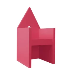 Sedia Vescovina Viva Magenta di Lanfranco Benvenuti