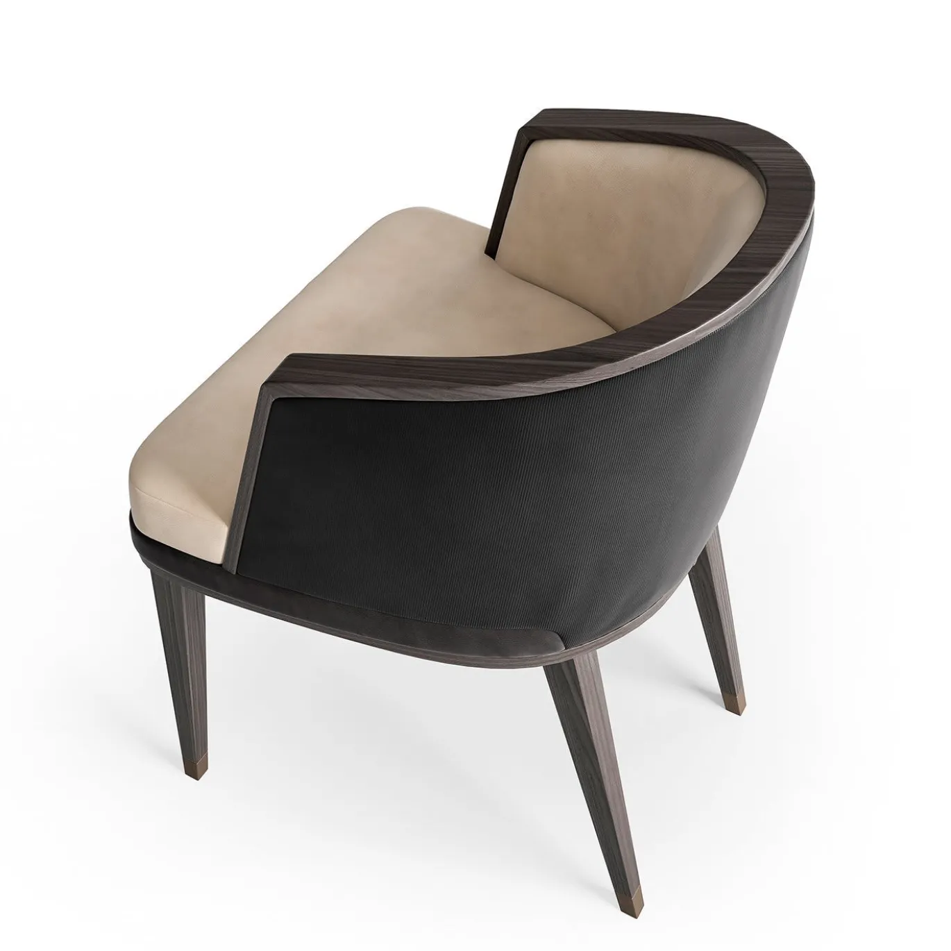 Sedia Wrap Around in Pelle