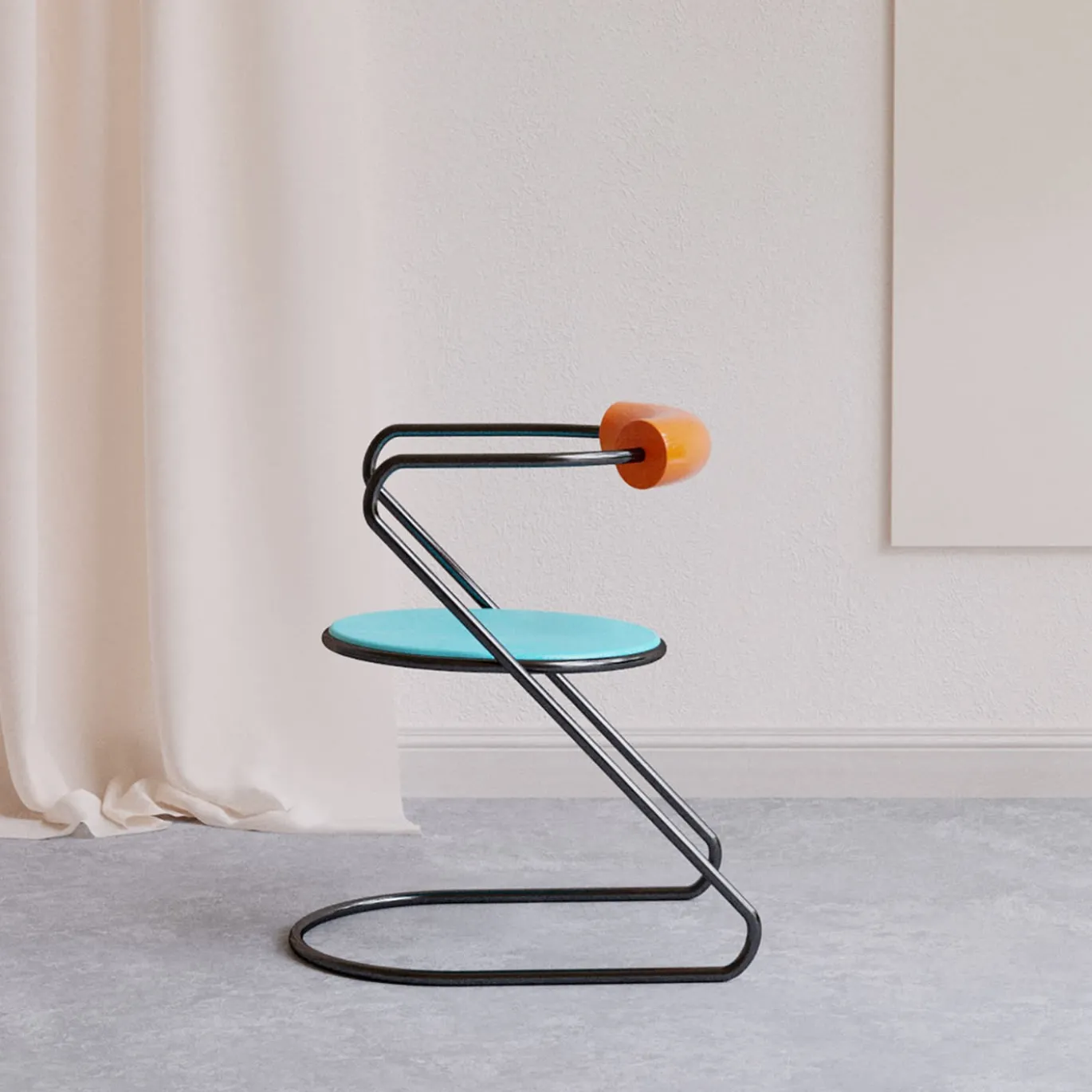 Sedia Z-Disk in Acciaio