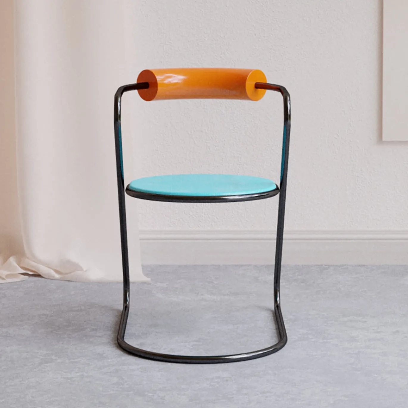 Sedia Z-Disk in Acciaio