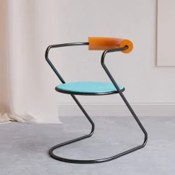 Sedia Z-Disk in Acciaio