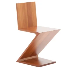 Sedia Zig Zag Marrone di Gerrit T. Rietveld