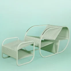 Seduta e tavolino Flip Mint di Salomé Hazan