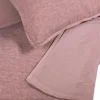 Set copripiumino Boreale in lino e cotone rosa
