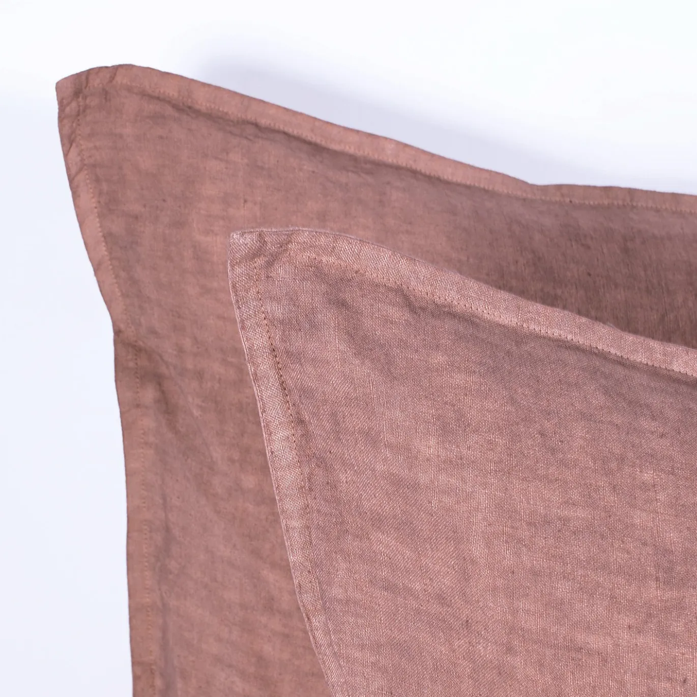 Set copripiumino Boreale in lino e cotone rosa