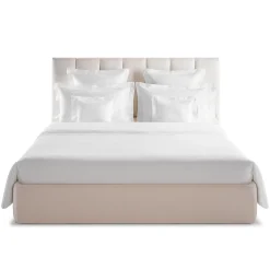 Set copripiumino King Size Provenza in lino bianco leggero