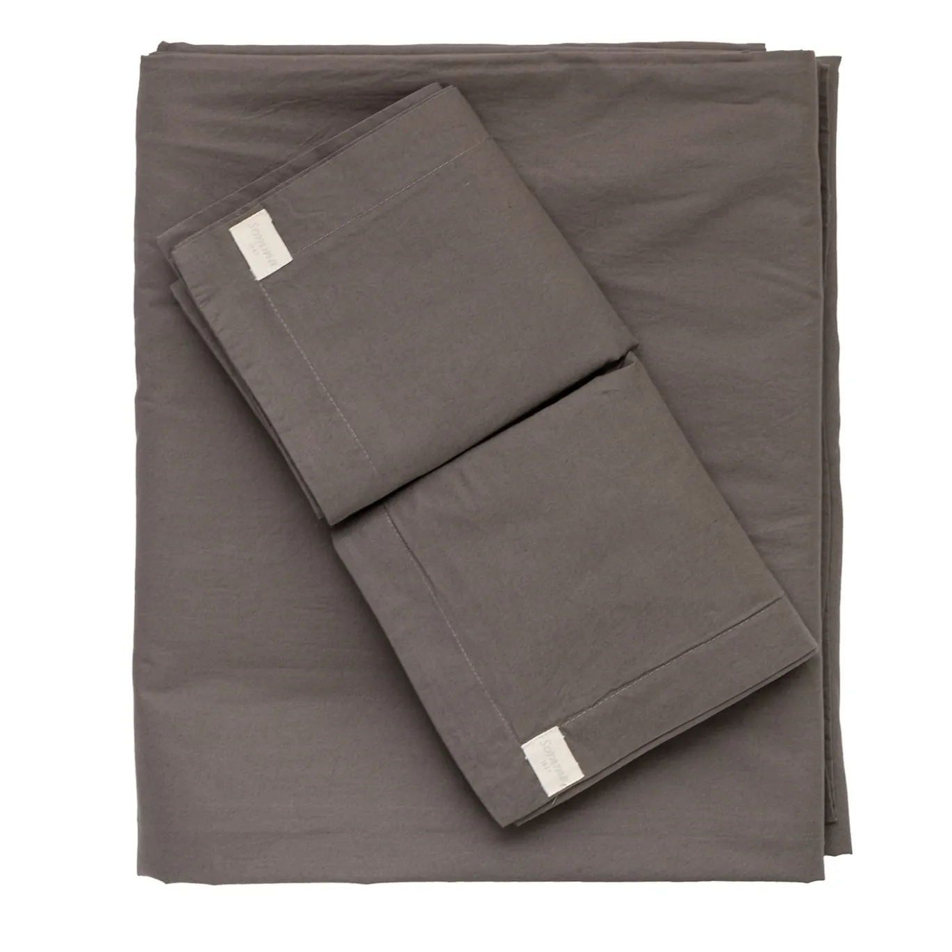Set copripiumino Memoria in cotone organico marrone