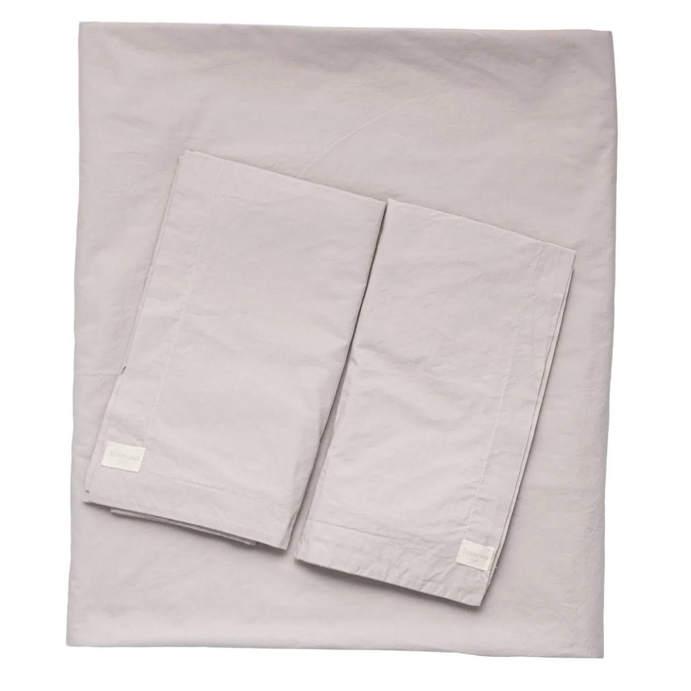 Set copripiumino Memoria in cotone organico beige