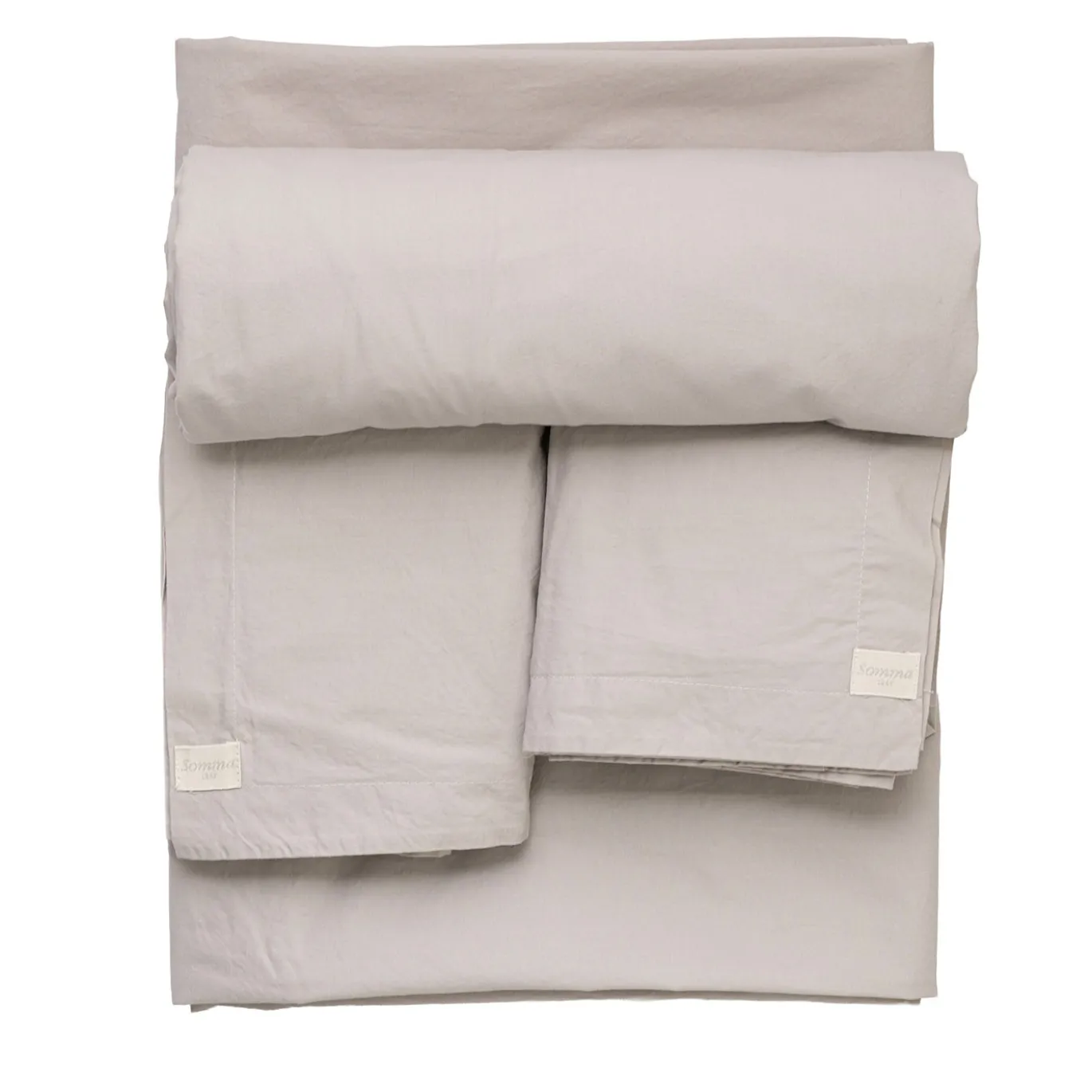 Set copripiumino Memoria in cotone organico beige
