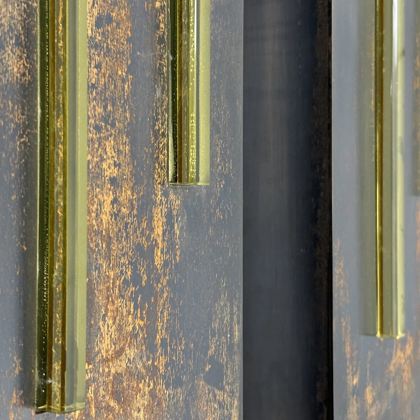 Set di 2 Appliques da Parete Lama di Luce in Bronzo