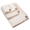 Set di 5 asciugamani beige assortiti