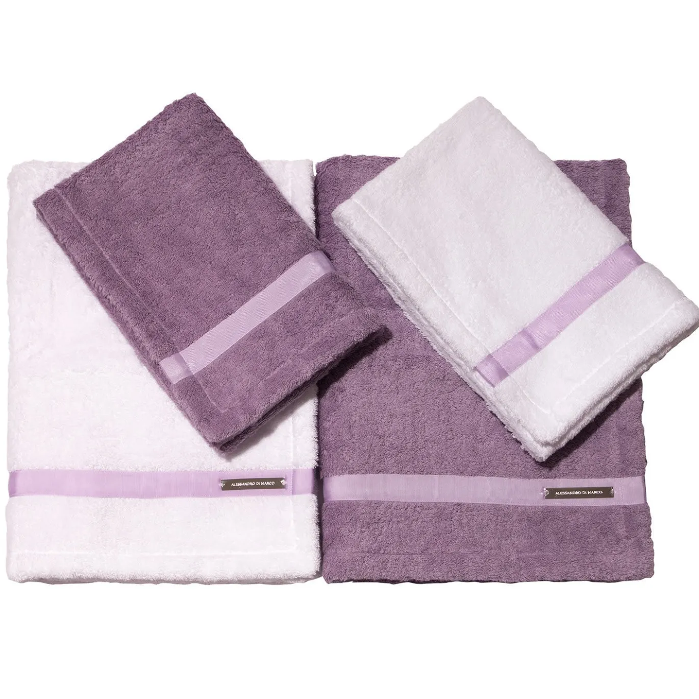 Set di asciugamani da bagno grandi - Lilla